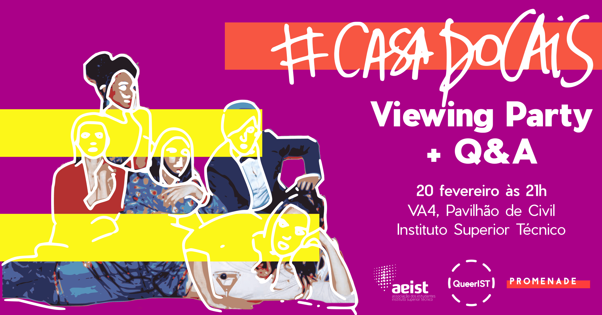 Thumbnail da capa do evento #CasaDoCais 2 Viewing Party + Q&A