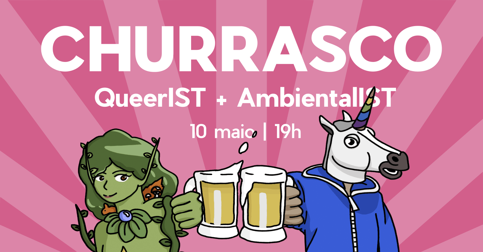 Thumbnail da capa do evento Churrasco QueerIST + AmbientalIST