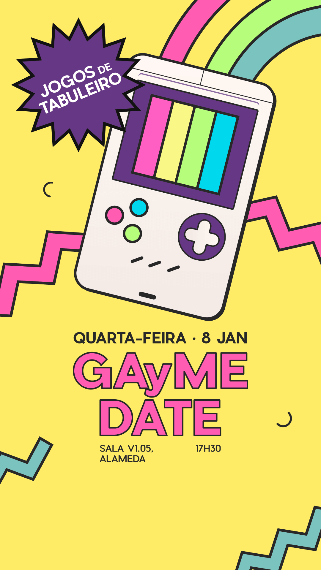 Thumbnail da capa do evento GAyME DATE: Jogos de tabuleiro III