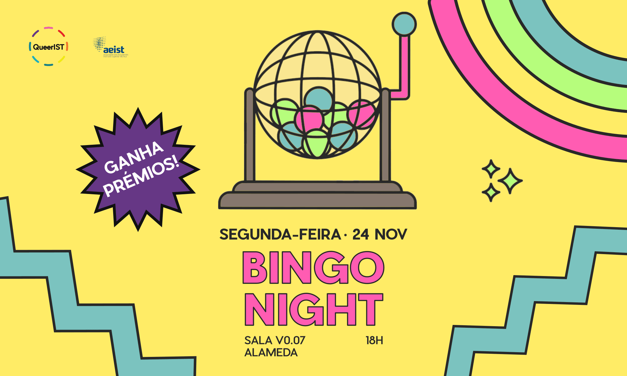 Cartaz do evento GAyME DATE: Bingo Night!, parte de GAyME DATE