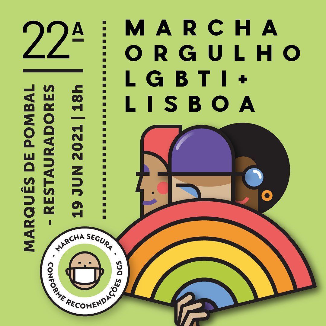 Cartaz da série de eventos Marcha do Orgulho LGBTI+ de Lisboa 2021, parte de Marcha do Orgulho LGBTI+ de Lisboa