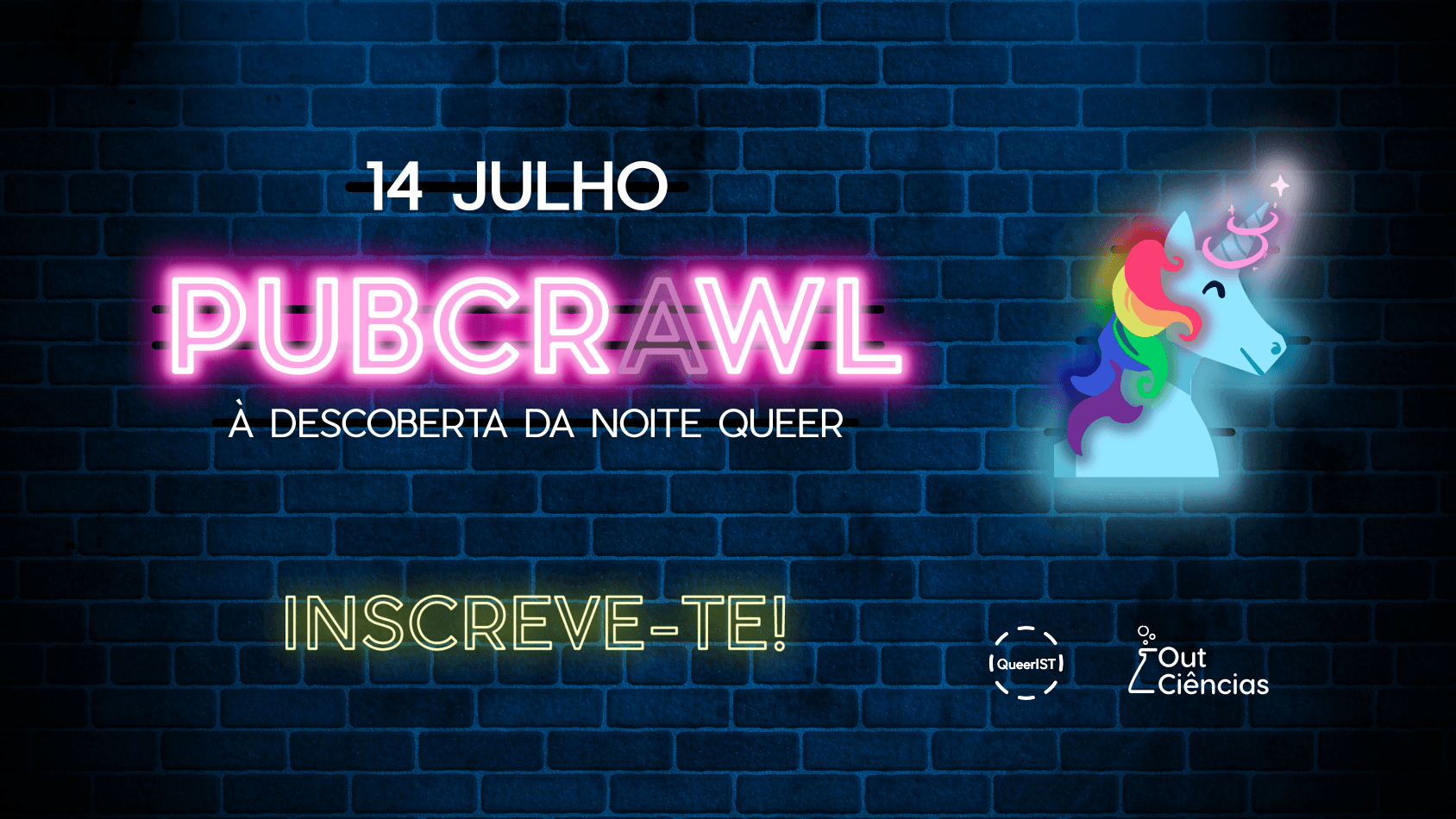 Thumbnail da capa do evento 2º PubCrawl QueerIST + OutCiências