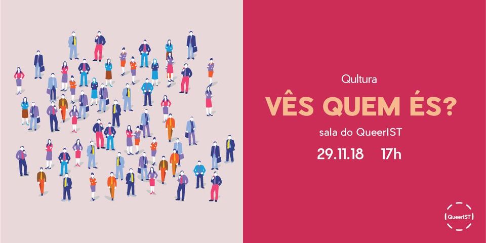 Cartaz do evento Vês Quem És?, parte de Sessões de Qultura