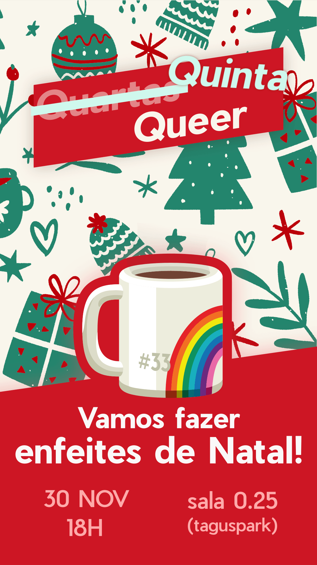 Thumbnail da capa do evento Vamos fazer enfeites de Natal! #33