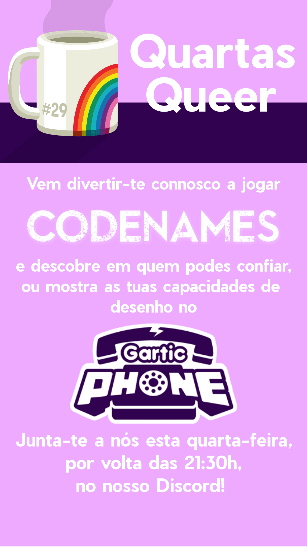 Thumbnail da capa do evento Vamos jogar Codenames! #29